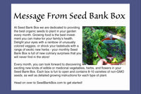 Seed Bank Box