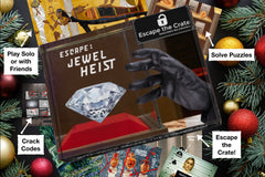 "Escape: Jewel Heist" is a daring heist to steal 3 jewels from the Royal Museum.  Solve puzzles, crack codes, and ESCAPE in time!