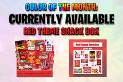 Red Snack Box - Red Snacks - Red Theme Gift Red Gift Idea - American Snackbox - Color Party Red Party from SentWithCareUSA