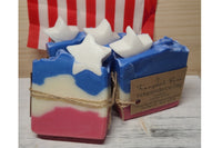 Fourth of July themed soaps                                                                         