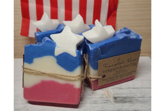 Fourth of July themed soaps                                                                         
