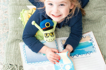 Plush and Snail Mail Weekly Letter  from Sunny the Mail Snail for ages 3 to 8