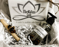 Natural + Vegan Crystal Infused MEDITATION Wellness Box | Self-Care for Body + Mind + Spirit