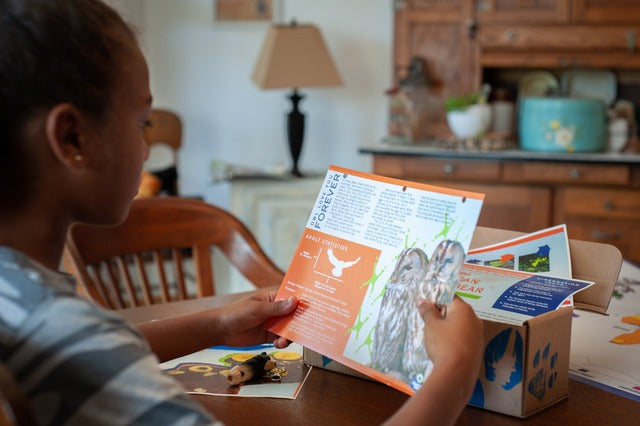 The best mail ever! Kids can’t wait to open their monthly box filled with animal fun, activities, and surprises.