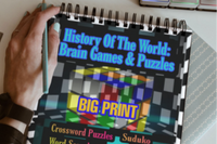 2-3 Brand NEW Brain Games Books Gift Box: History Of The World Brain Games & Puzzles Activity Books (w/ Sudoku)