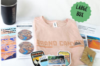 The Grand Canyon Large box is pictured. The medium and small boxes had some of the same items in them as well