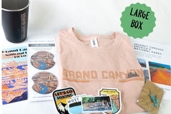 The Grand Canyon Large box is pictured. The medium and small boxes had some of the same items in them as well