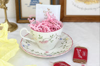Vintage Teacup Club Trio - Teacup, Saucer & Cake Plate