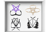 GOLD PLAN- 4 MIXED HARNESS AND CAGE BRAS