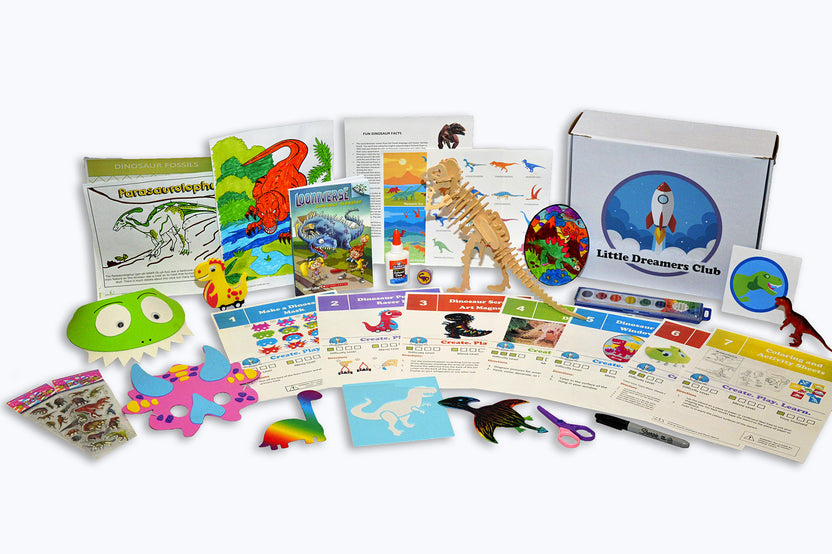 Embark on a Jurassic journey! Explore dinosaurs, complete 8 fun crafts, and dive into fascinating facts about your favorite dinosaur! 