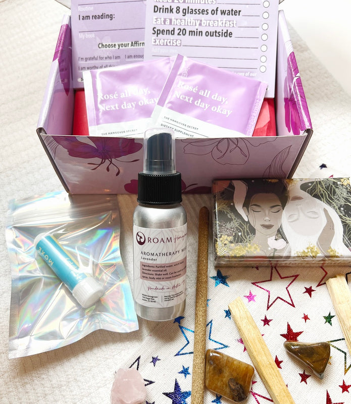Stress Relief and Wellness Kit, Self-Care Gift Box (Retail Value $62)