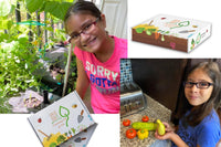 Oasis Box the Gardening subscription club for kids. This is one of Oasis Box happy members, hard at work. 