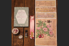 BOX CONTAINING WITCH BOX ITEMS FOR THIS THEME: LOVE MAGIC                                                