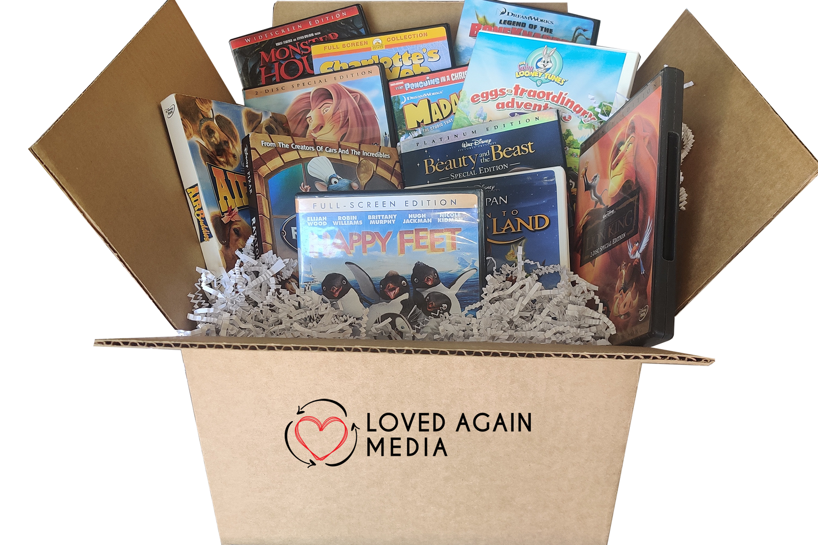 10 DVD Per Month Subscription - Loved Again Media - Shipping Included!