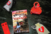 June YA box. Custom bookmark along with 3 wrapped gifts to be opened on page 25, page 100, and page 244.