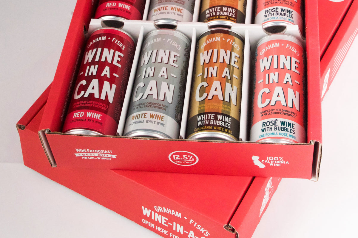 Graham + Fisk's Wine-In-A-Can Canned Wine Club 24-Pack