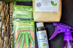 The Patio Farmer Box contains 5-7 items each month including 2-3 packets of organic seeds, plus tools to help you grow your own food! 