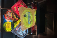 Display Fun size box. Glow in Dark , Flavors and Tattoos condoms