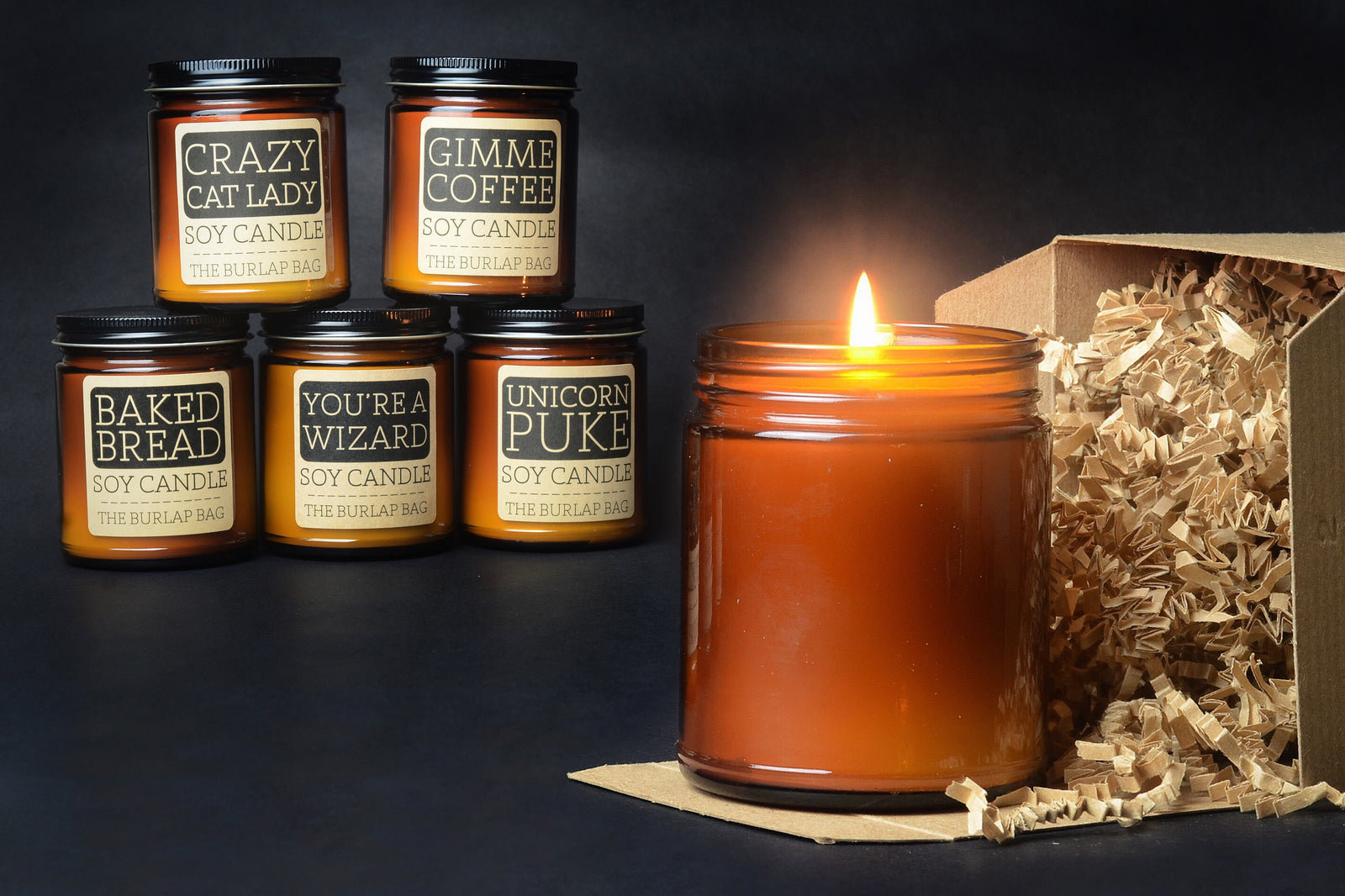 Are you looking for a strong soy candle that smells amazing? We create cute candle that make everyone laugh.