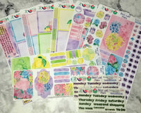 Monthly Functional Planner Sticker Subscription Box for Planners - Calendars, Happy Planner, Bullet Journal, Leafy Treetops, Pocket, A5, EC, TN, Hobonichi Weeks