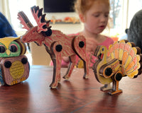 DIY Wooden Art Building Sets