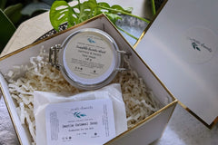 Spring Subscription Box, by Create Elements. Filled with Oatmeal and Honey Facemask and Gentle Oatmeal Soap Bar. 