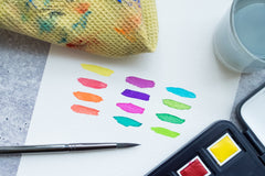 WatercolorSnacks -A Quarterly Subscription Box for Watercolor Enthusiasts. Build a foundation of skills and master new techniques.