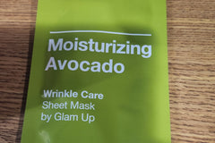 Each box has a unique face mask. This one is avocado. Best for wrinkle care! It makes your face feel clean and smooth.