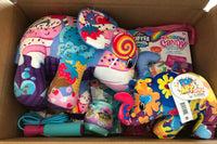 Example of May girls' box! Art Pop elephants, softest of the soft. Funtime box for the girl in your life! 