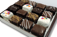 Image of a box of our Classic Combo including our classic flavors - Classic, White Chocolate, Sea Salt, Peanut Butter, and Espresso.
