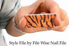 Style File Mini Nail Files Washable Comfortable Premium Quality Less Waste Sanitary Made USA Ergonomic A