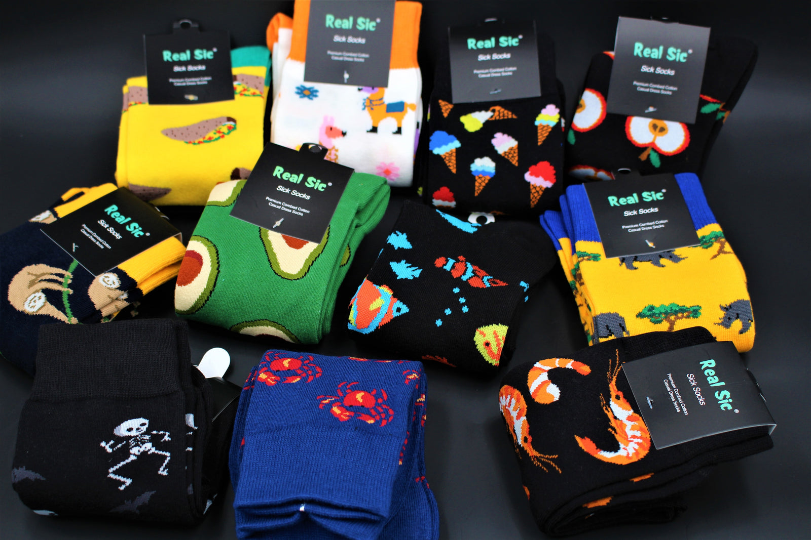 Sick Socks - Funky Socks for your Funky Feet (1 Pair) - 6 Boxes Sick Socks - Funky Socks for your Funky Feet (1 Pair) - 6 Boxes