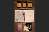 BOX CONTAINING WITCH BOX ITEMS FOR THIS THEME: OLD WORLD MAGIC                                                