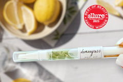 Photo of The Lemongrass Botanical Nail Pen by Greenmade goods with the Allure Best of Beauty Seal in the Top Right Corner.