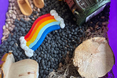 Rainbow Kids Sensory Bins