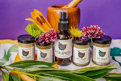 We make the finest of body care. Shown here are our four pit paste scents and our Pitz Spritz spray! Toxin free body care!
