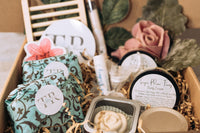 Natural products; including unscented coconut milk soap, essential oil candles, coconut oil free lip balms and other luxury items 