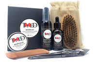 All Natural and Organic 6 in 1 Beard grooming care includes Oil|Balm|Wash|Brush|Comb| Scissor for men,father,boyfriend,husband,birthday gift