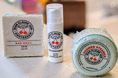Jean Claude Van Amsterdam men's grooming box includes Bar Soap, Facial Moisturizer and Shower Steamer! 