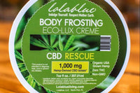 CBD Rescue Body Frosting Creme: 2oz size (275mg) Subscription