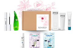 Bomibox Korean Beauty Box -   Past Box containing a mixture of Korean skincare, beauty and hair products.