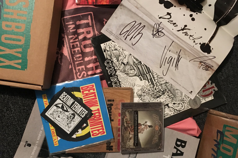 Items may vary for each box. We’ll send you cds, dvd/blu-ray or other items each month. Shipping every month. 