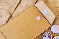 Every shipment comes with a handmade reusable pouch to protect and organize your button collections. 