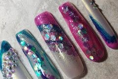 Luxury Fun Designed press on nails 2 sets per month
