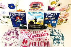 Books and t-shirts for girls -motivate and ignite the role of leadership in every girl, ages 8 -11 years old. 