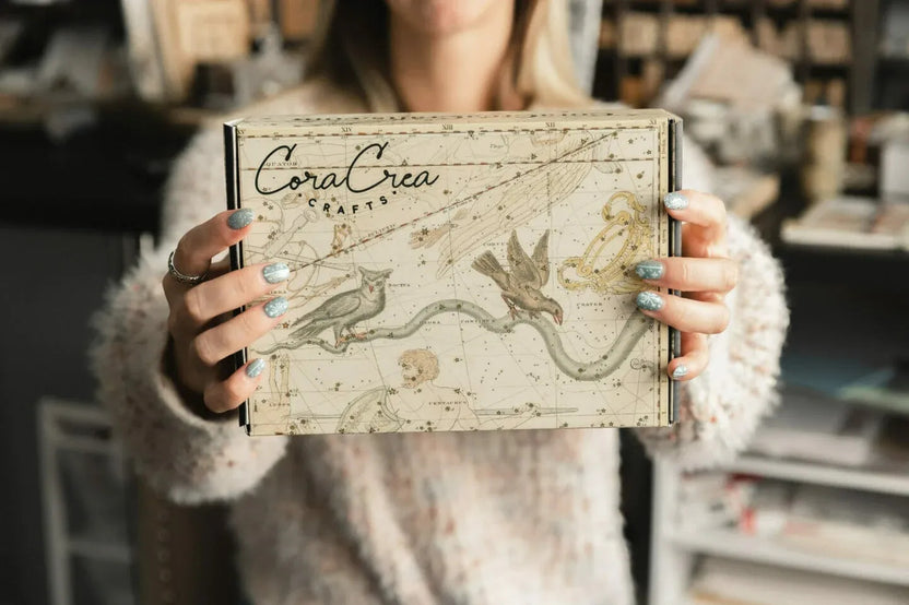 Vintage Craft Supplies Box