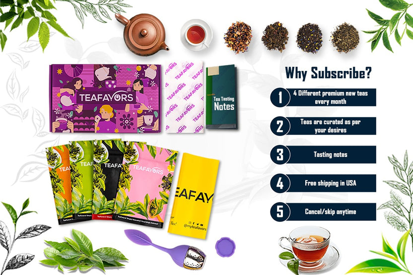 The Personalized Tea Subscription : Sip into Serenity with Personalized Blends of 40 Premium Teas🍵✨