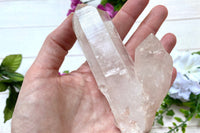 Photo of a Himalayan quartz cluster offered by Soul Gifts Crystals as an example of a Crystal of the Month.