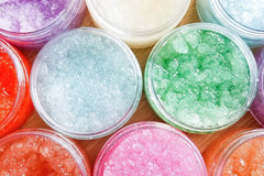 Self Care Box- 8oz candle, wax melts, soap + soap bag, dead sea salt body scrub