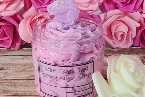 Cotton Candy Whipped Soap Scrub 